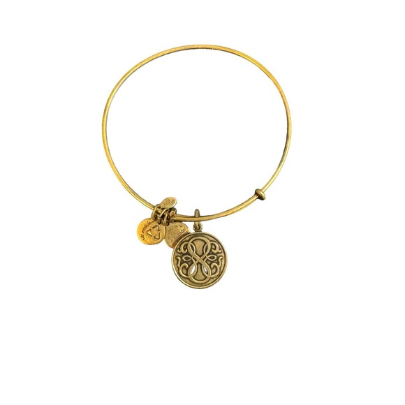 Alex And Ani Path of Life Energy Bangle Bracelet Rafaelian Gold Tone - Picture 4 of 6